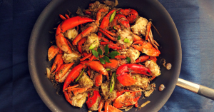Onion & Pepper Crab