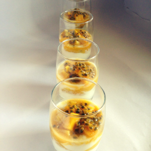 Passion Fruit and Mango Fool