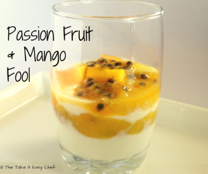 Passion Fruit and Mango Fool