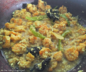 Prawns/Shrimp Cooked with Grated Coconut (Chemmeen Peera)