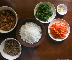 Korean Bibimbap with Chicken Bulgogi - Ready to assemble
