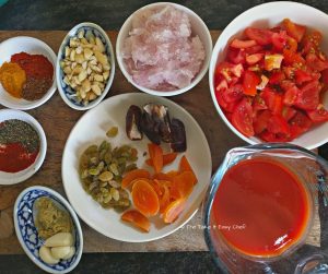 Moroccan Style Lamb Tagine - Ingredients