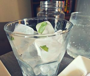 Kulukki Sarbat (Pineapple Limeade) - Ice frozen with mint leaves