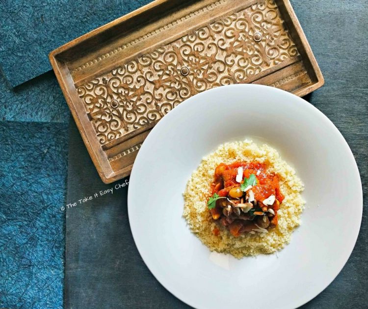 Moroccan Style Lamb Tagine served with Couscous