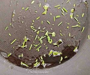 Chopped rosemary sautéed in olive oil