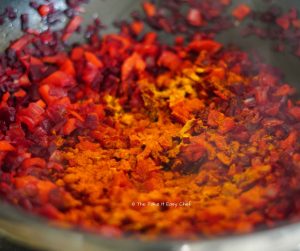 Add chilli powder and turmeric powder