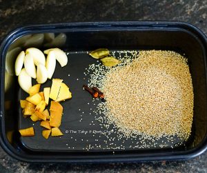 Ingredients for the masala paste