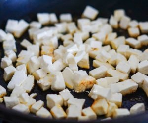 Fry paneer in butter