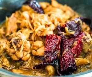 Simmer to reduce. Add some brown sugar.