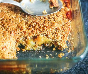Millet apple crisp (crumble) - serve warm