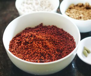 Ragi soaked and drained