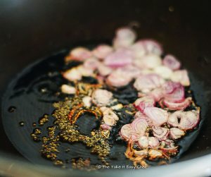 Pepper Coconut Chutney in making