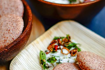 Ragi Idli & Pepper Coconut Chutney