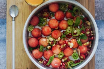 Indian Summer Salad with Honey and Lime Dressing