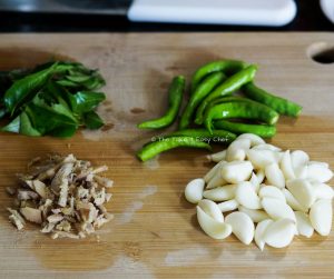 Prep the ingredients for ground paste 1