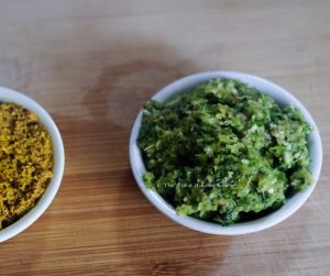 Green chilli paste is ready