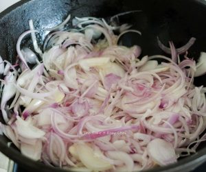 Saute the onions