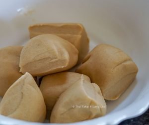 Keema Paratha Steps Picture - Dividing the dough into 8 balls
