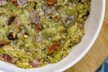 Vazhuthananga Udachathu (Roasted Brinjal/Eggplant/Aubergine Kerala Style)